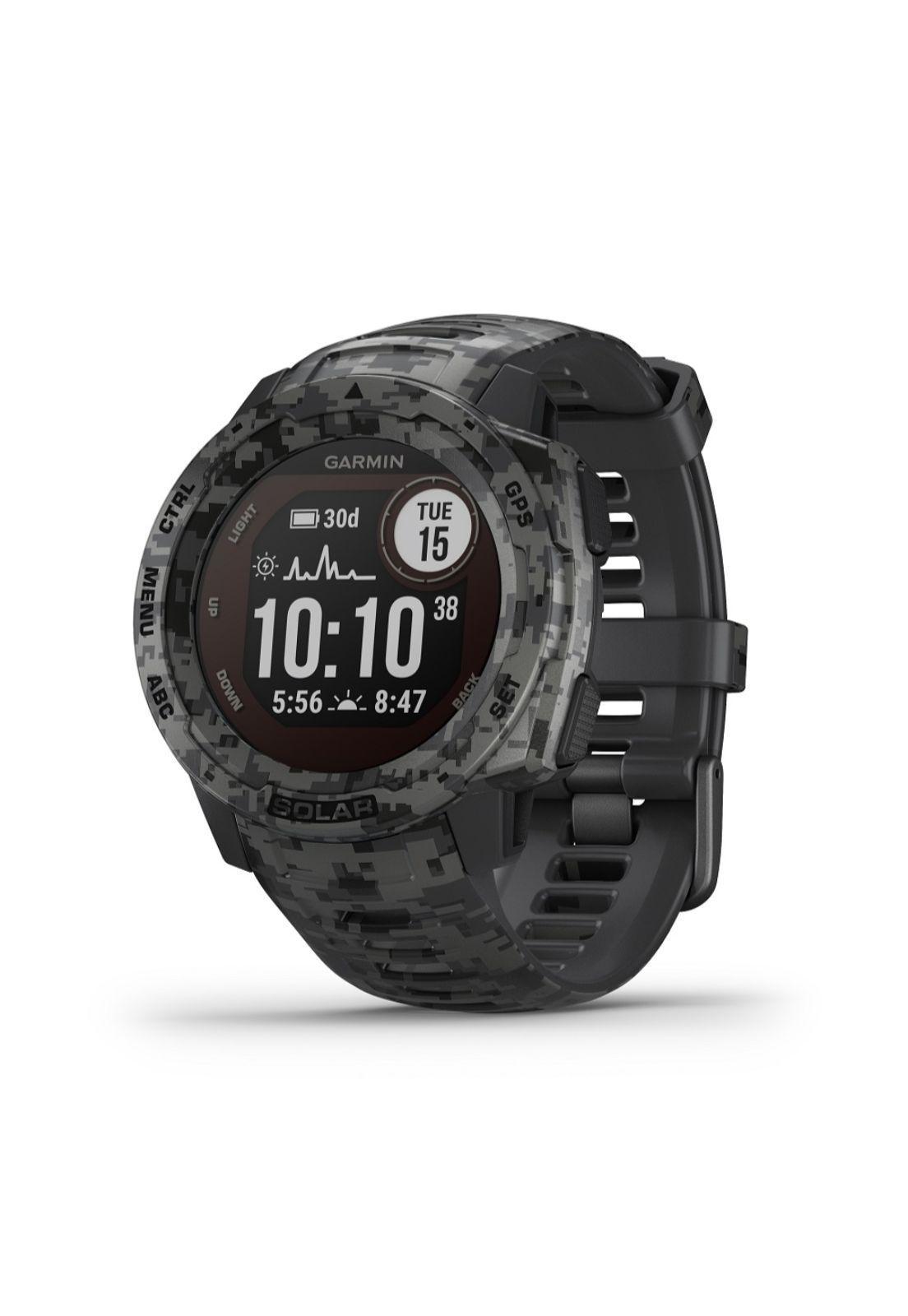 Smartwatch Instinct Solar Camo Grafito-0
