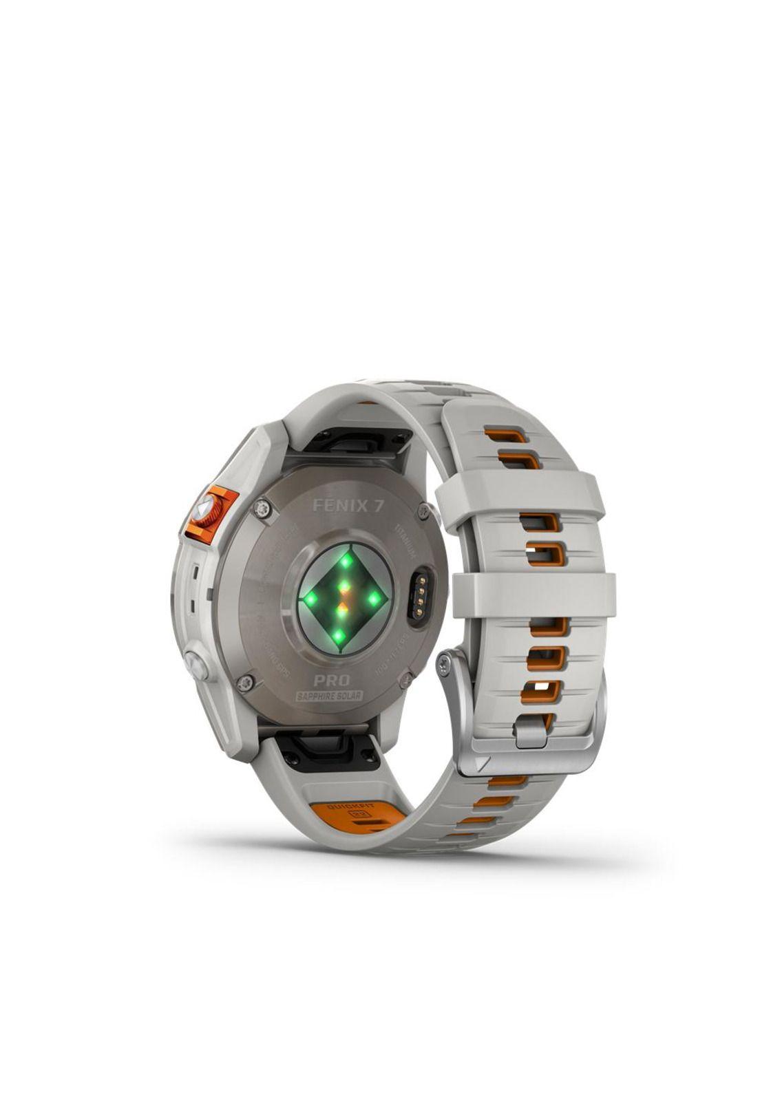 Smartwatch fenix 7 Pro Sapph Solar  w/Gry/Orange Band-3