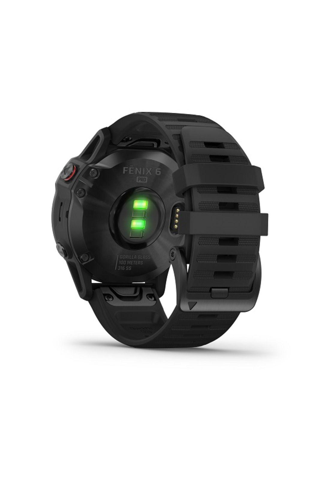 Smartwatch Fenix 6 Pro Black W/Black Band Chile Garmin-4