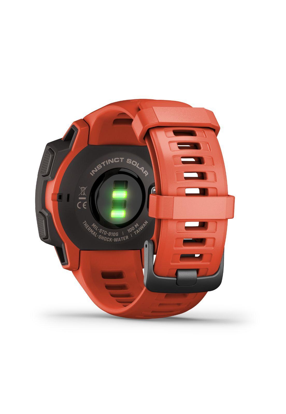 Smartwatch Instinct Solar Rojo-4