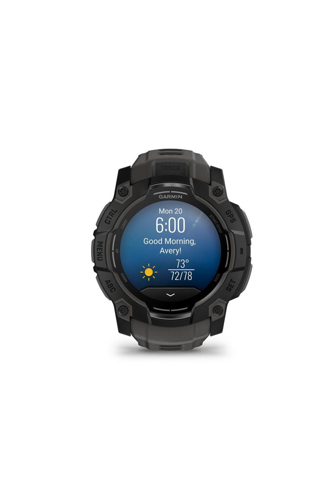 Instinct 3,50mm,AMOLED,Black Bezel with Charcoal Band,WW-1