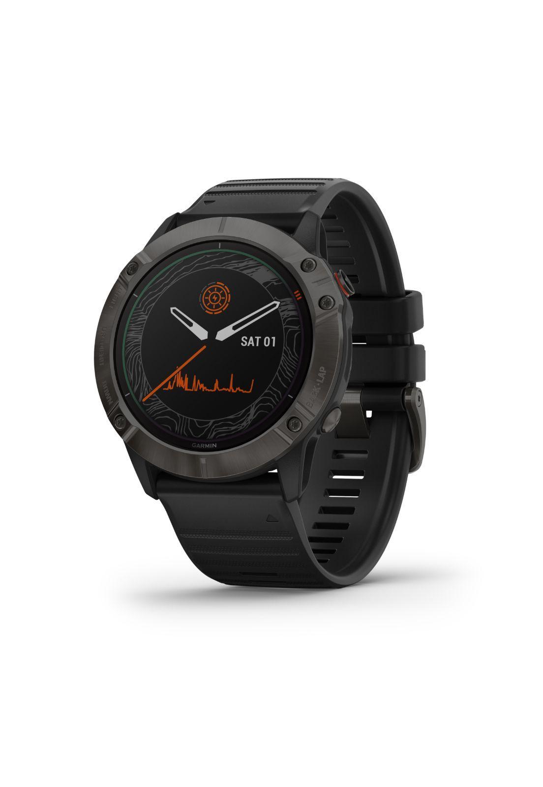 Smartwatch fenix 6X Pro Solar Titanio Negro-0