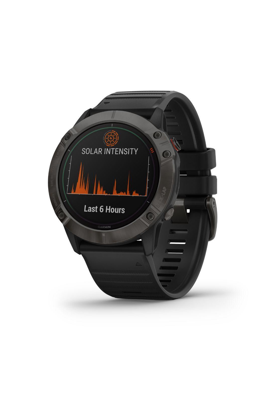 Smartwatch fenix 6X Pro Solar Titanio Negro-1