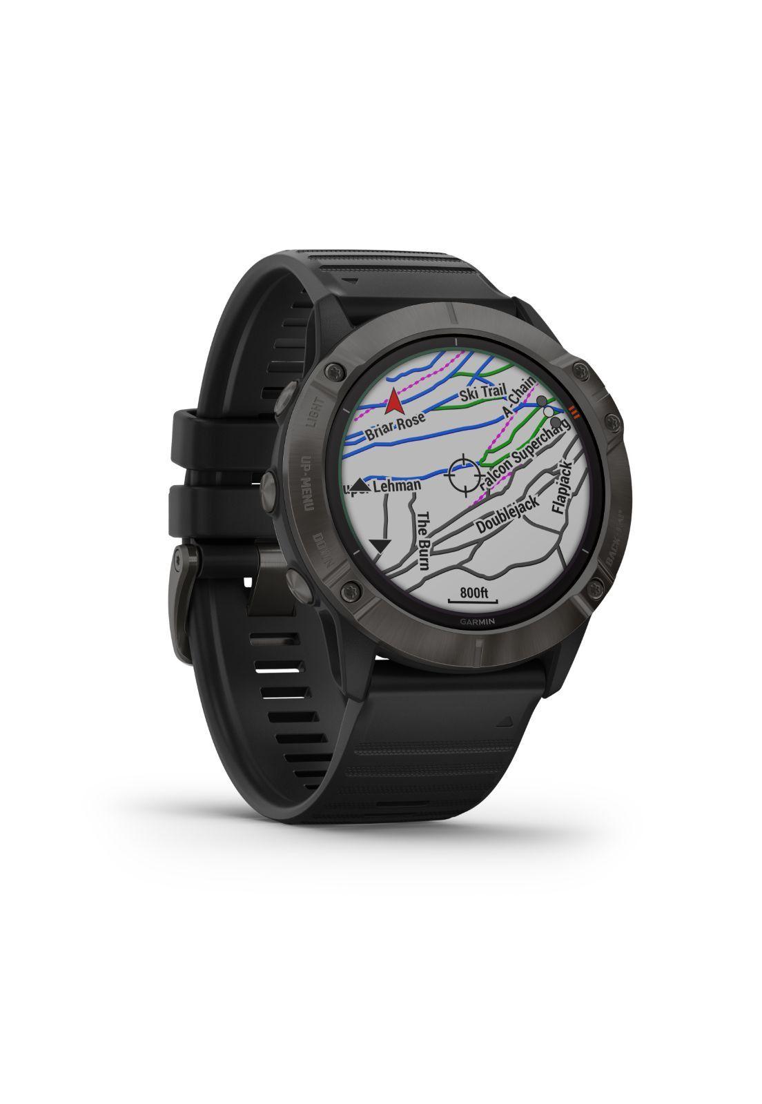 Smartwatch fenix 6X Pro Solar Titanio Negro-2
