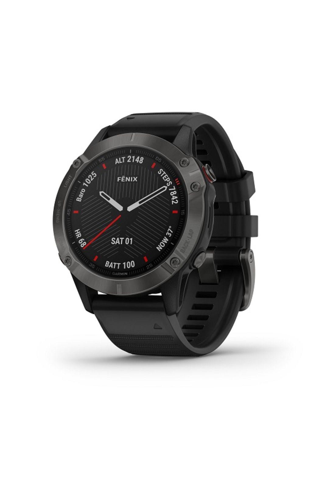 Smartwatch Fenix 6 Sapphire Gray W/Black Band South America Garmin-0