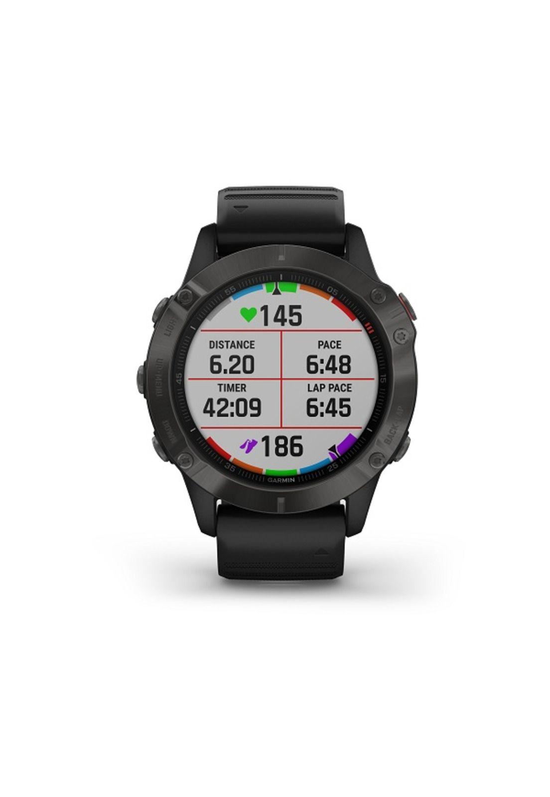 Smartwatch Fenix 6 Sapphire Gray W/Black Band South America Garmin-1