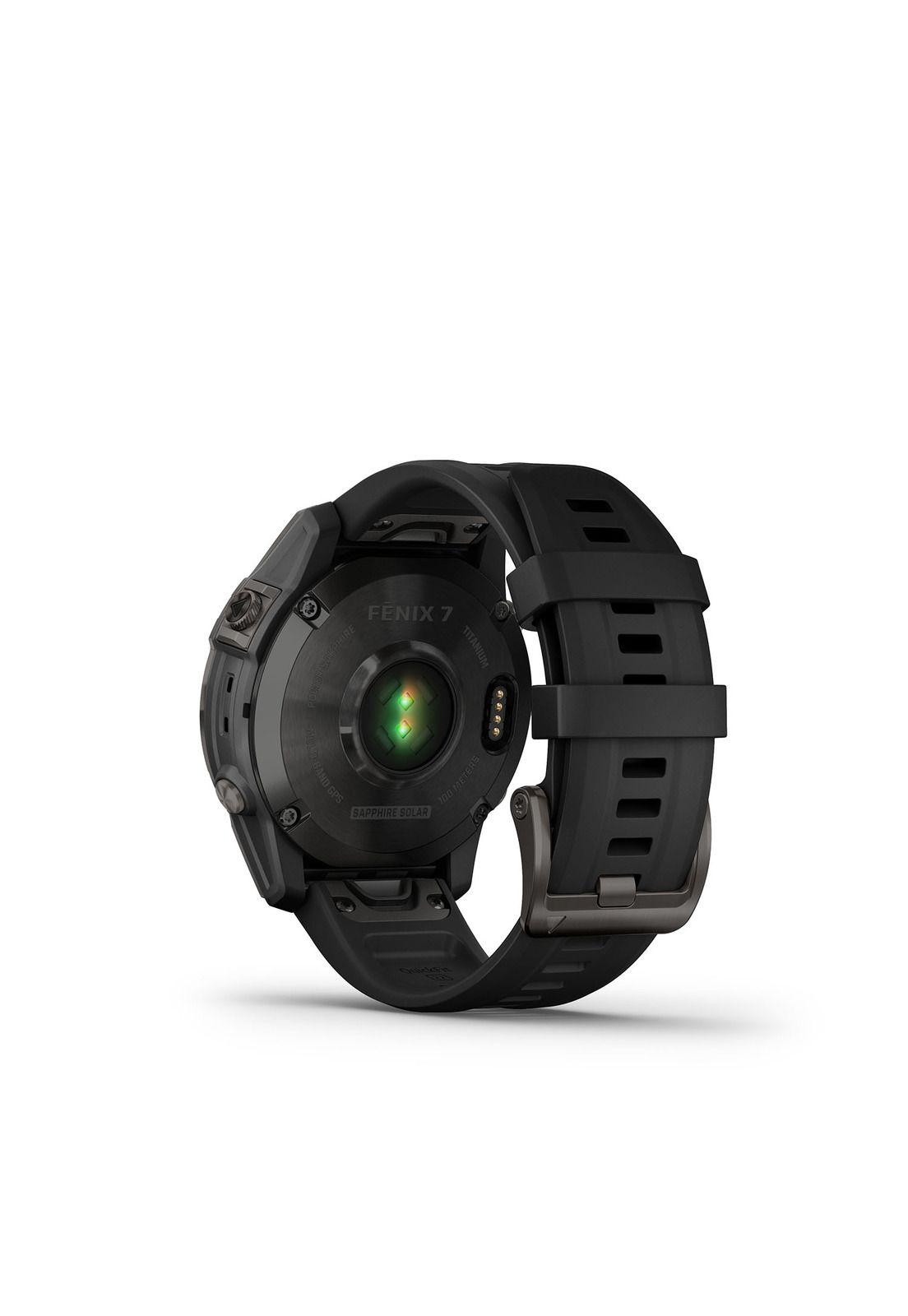 Smartwatch Fenix 7 Sapphire Solar Carbon Gray DLC Ti w/Black Band-3