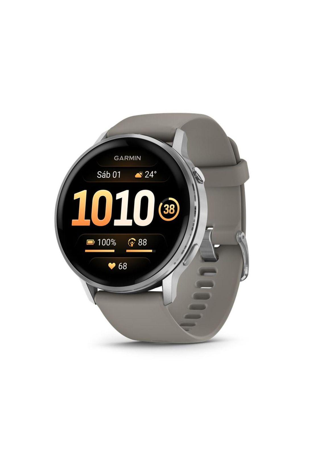 Smartwatch Venu 4 (45mm) Black w/ Silver Gray Garmin-0