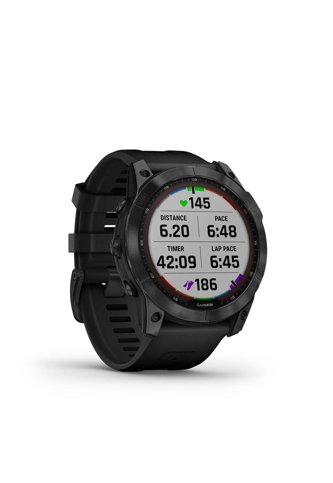 Smartwatch Fenix 7x Sapphire Solar Black w/ Black Band-2