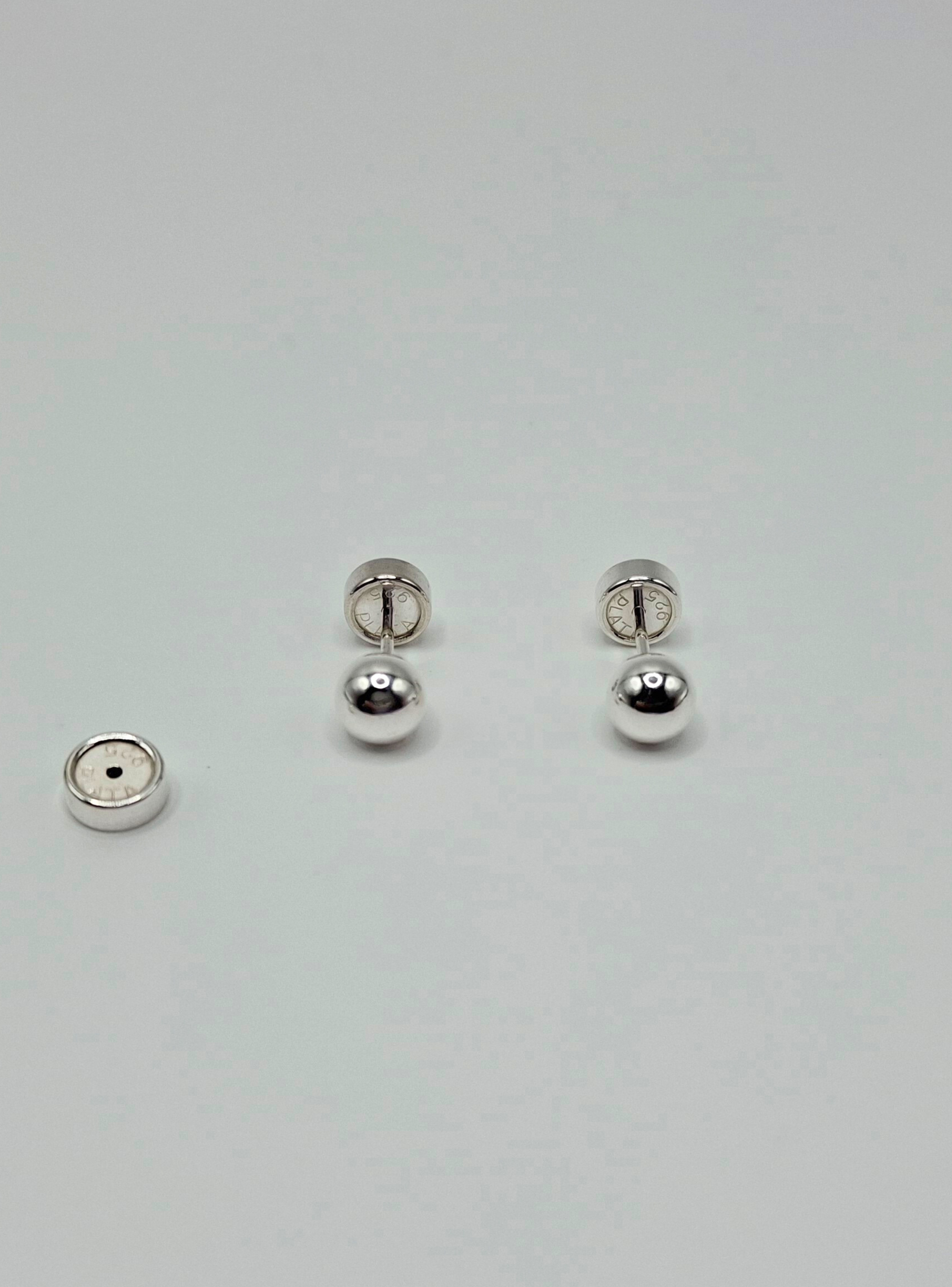 Aros Abridores Bolita de plata 5 mm-2