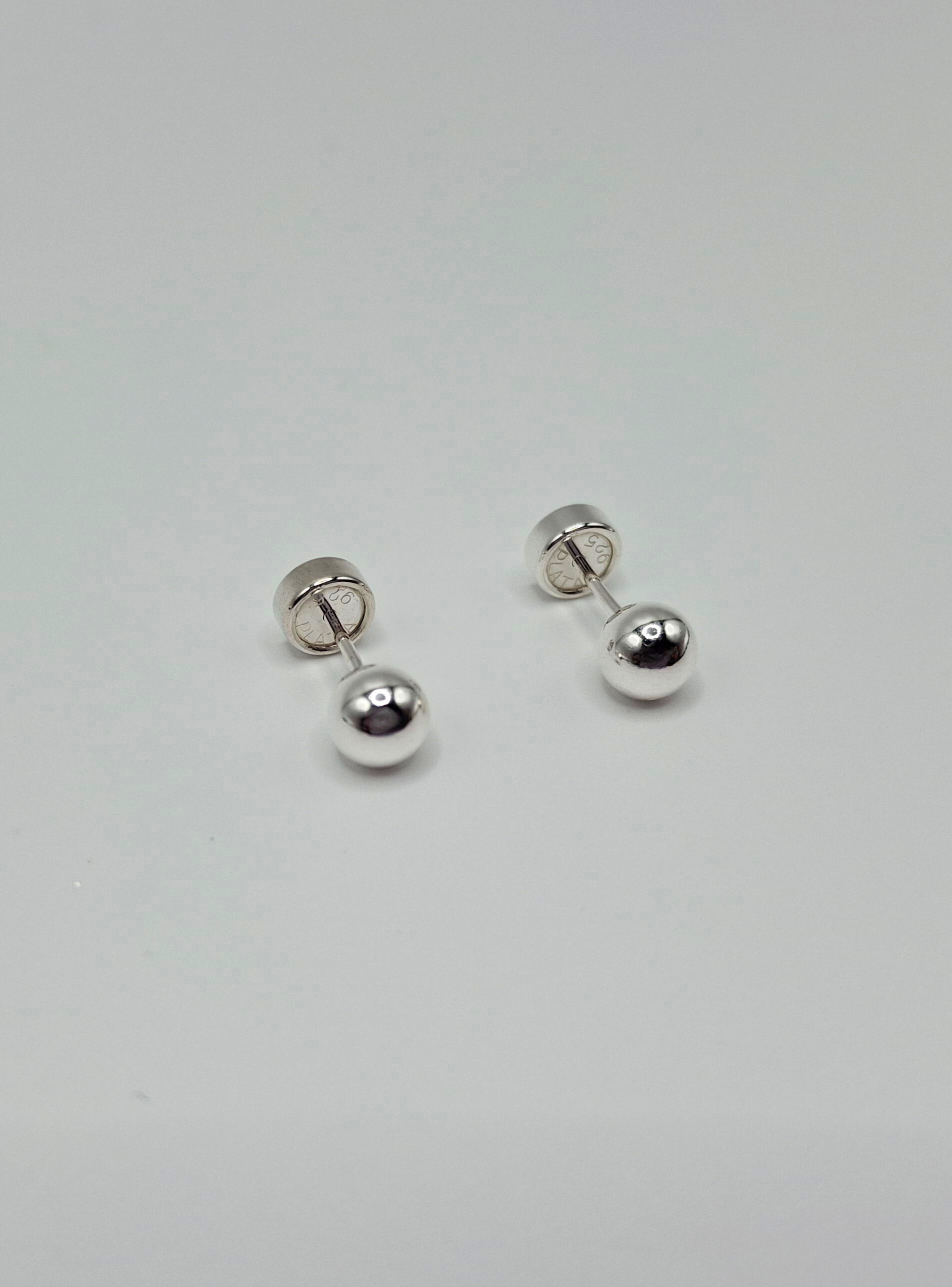 Aros Abridores Bolita de plata 5 mm-3