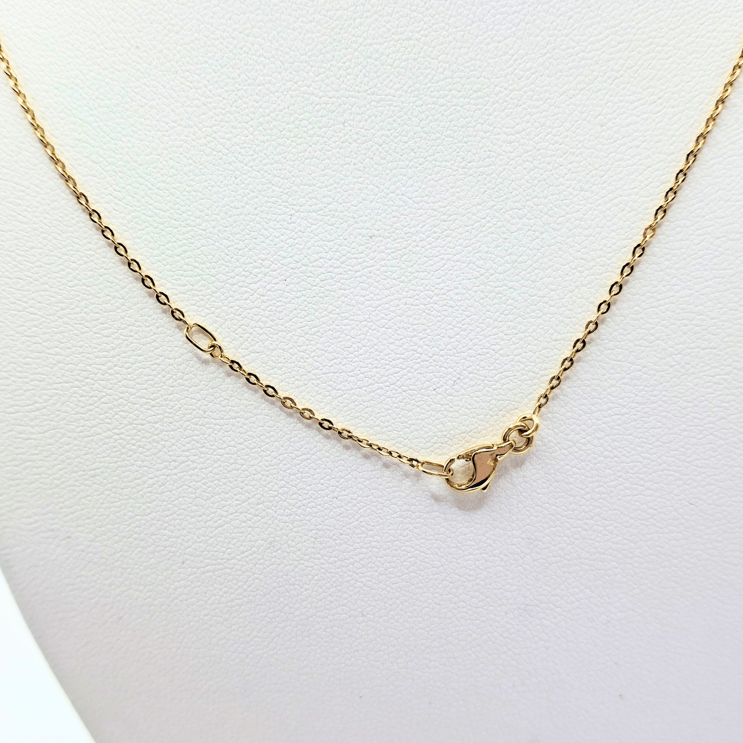 Collar modelo piedra engastada colores 18k, cadena forzatina 45 cm y 40 cm-3