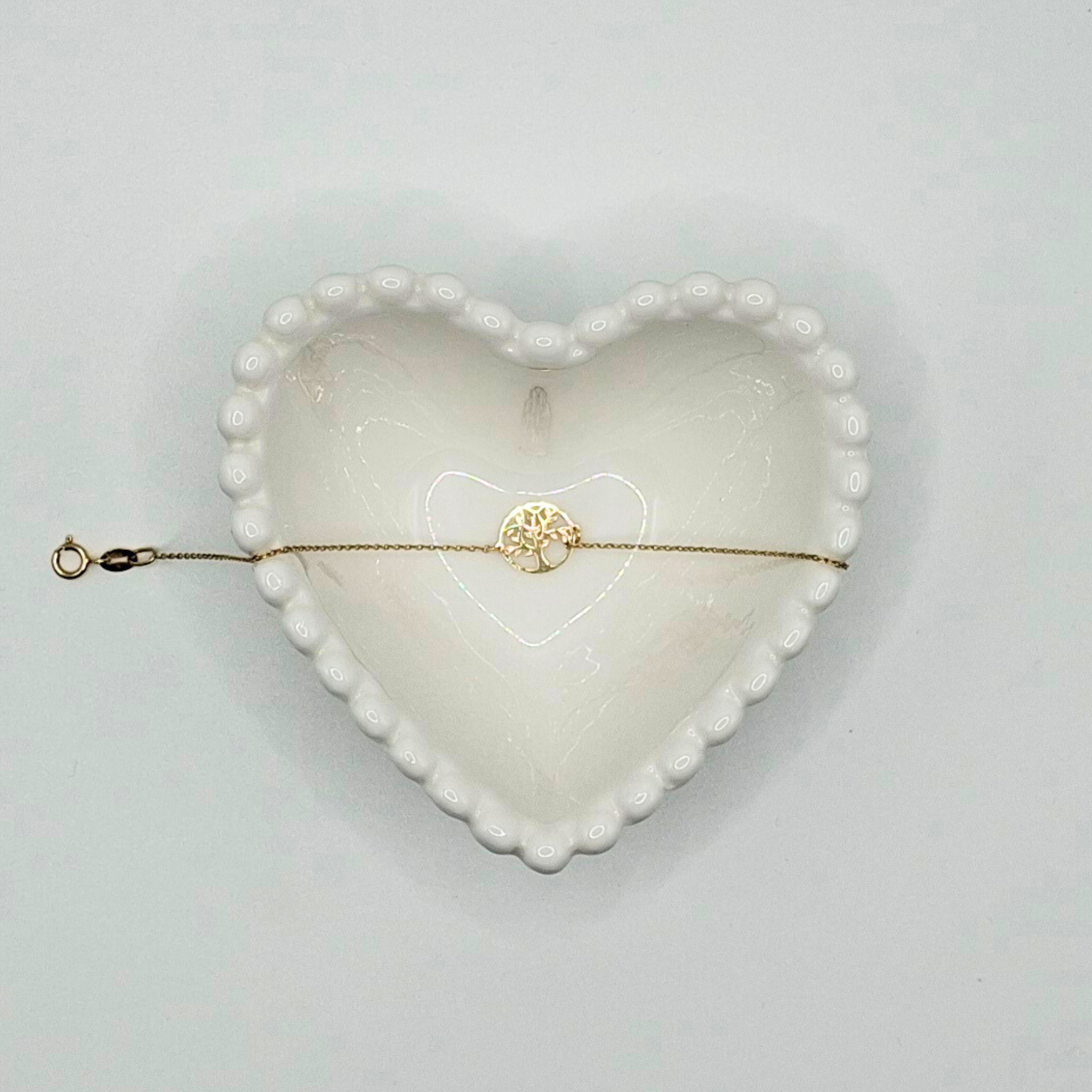 Pulsera árbol de la vida,  18K oro amarillo italiano-2
