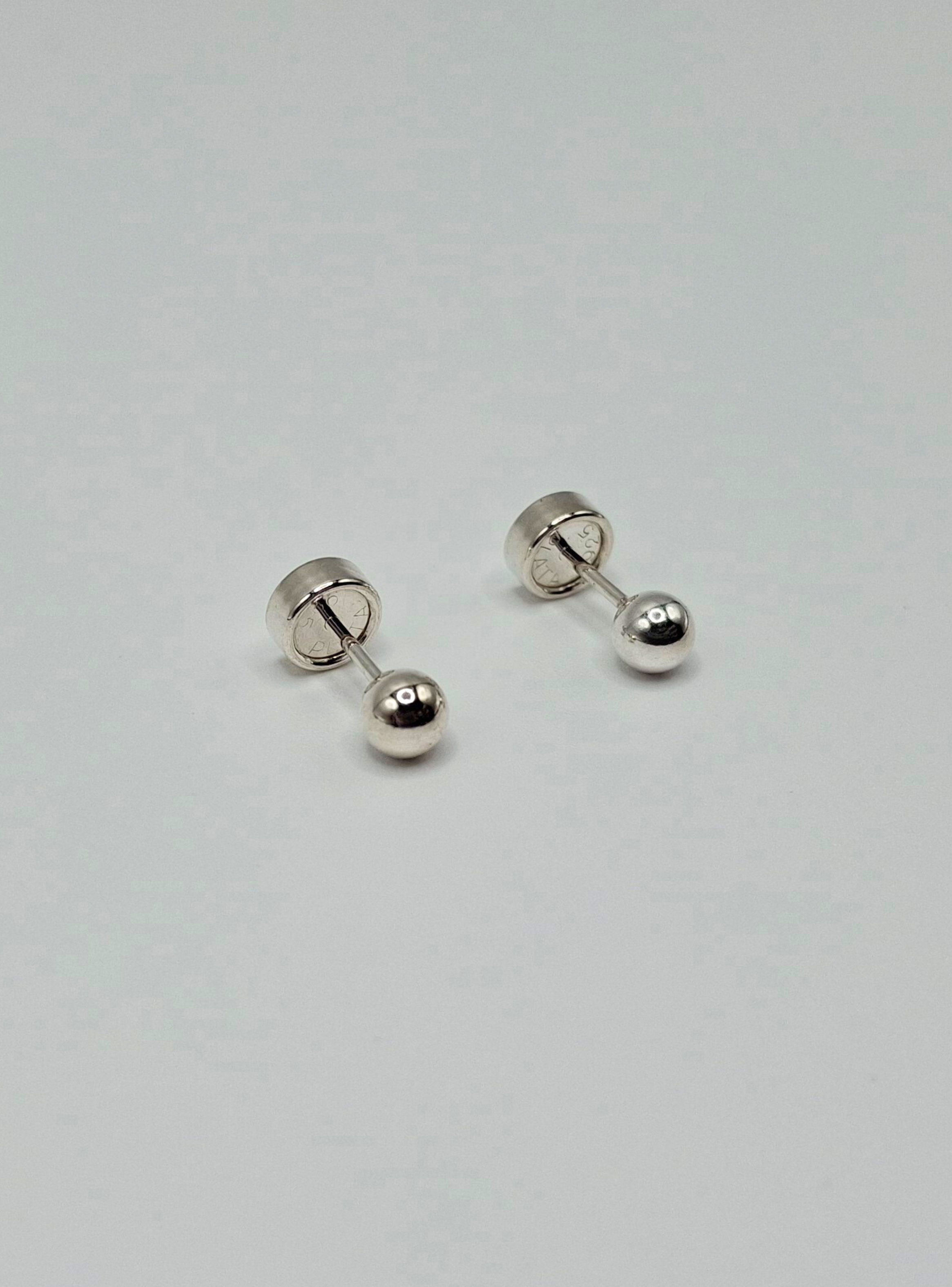 Aros Abridores Bolita de plata 4mm-3