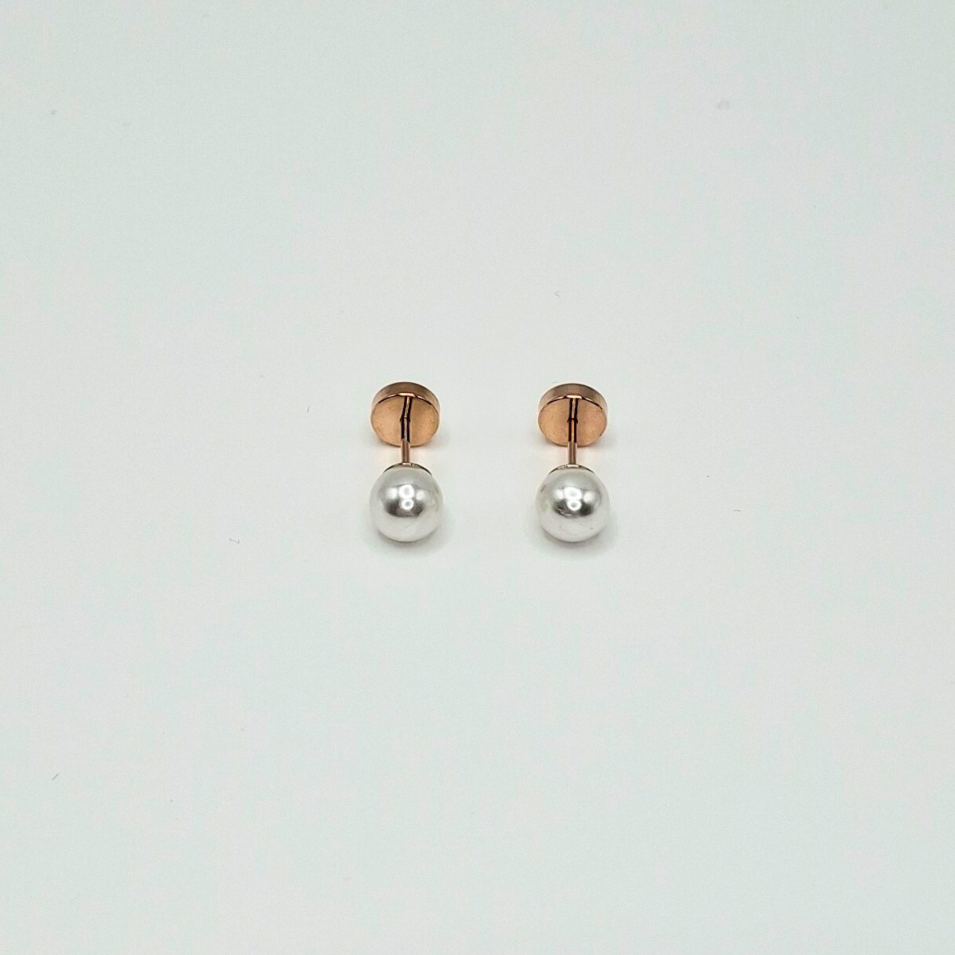 Aros abridores para bebé  y niña laminado en oro 20k modelo perla-2