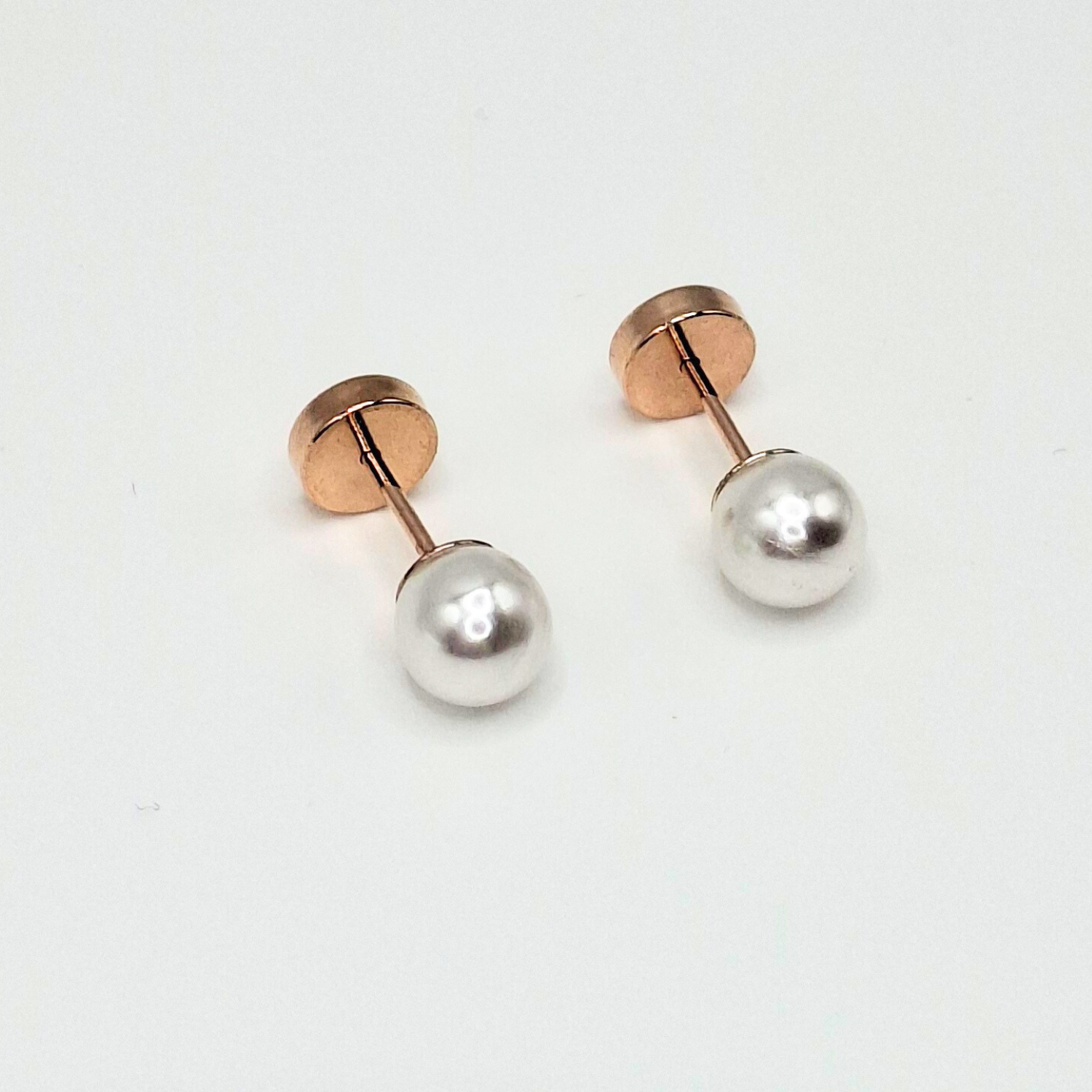 Aros abridores para bebé  y niña laminado en oro 20k modelo perla-0