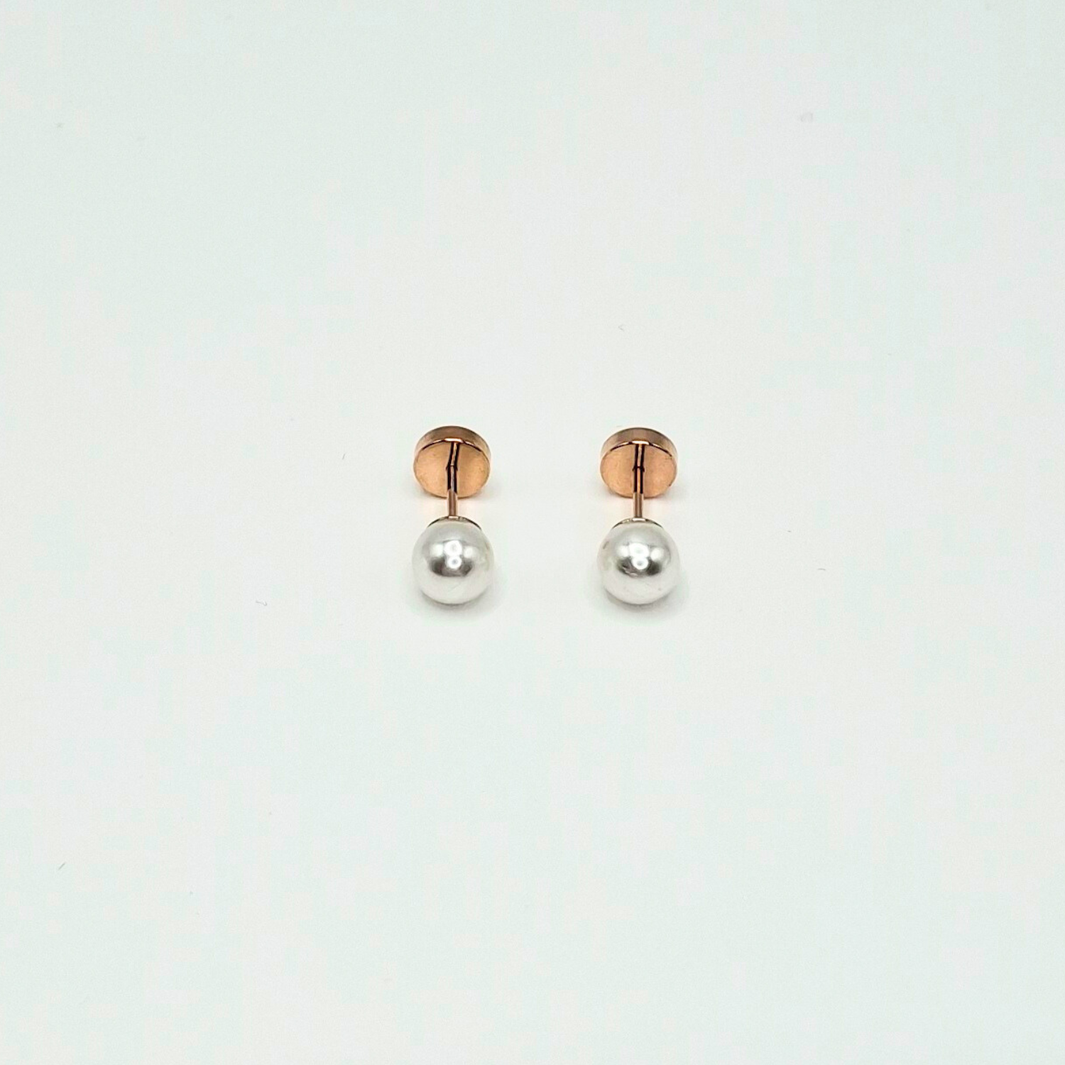 Aros abridores para bebé  y niña laminado en oro 20k modelo perla-1