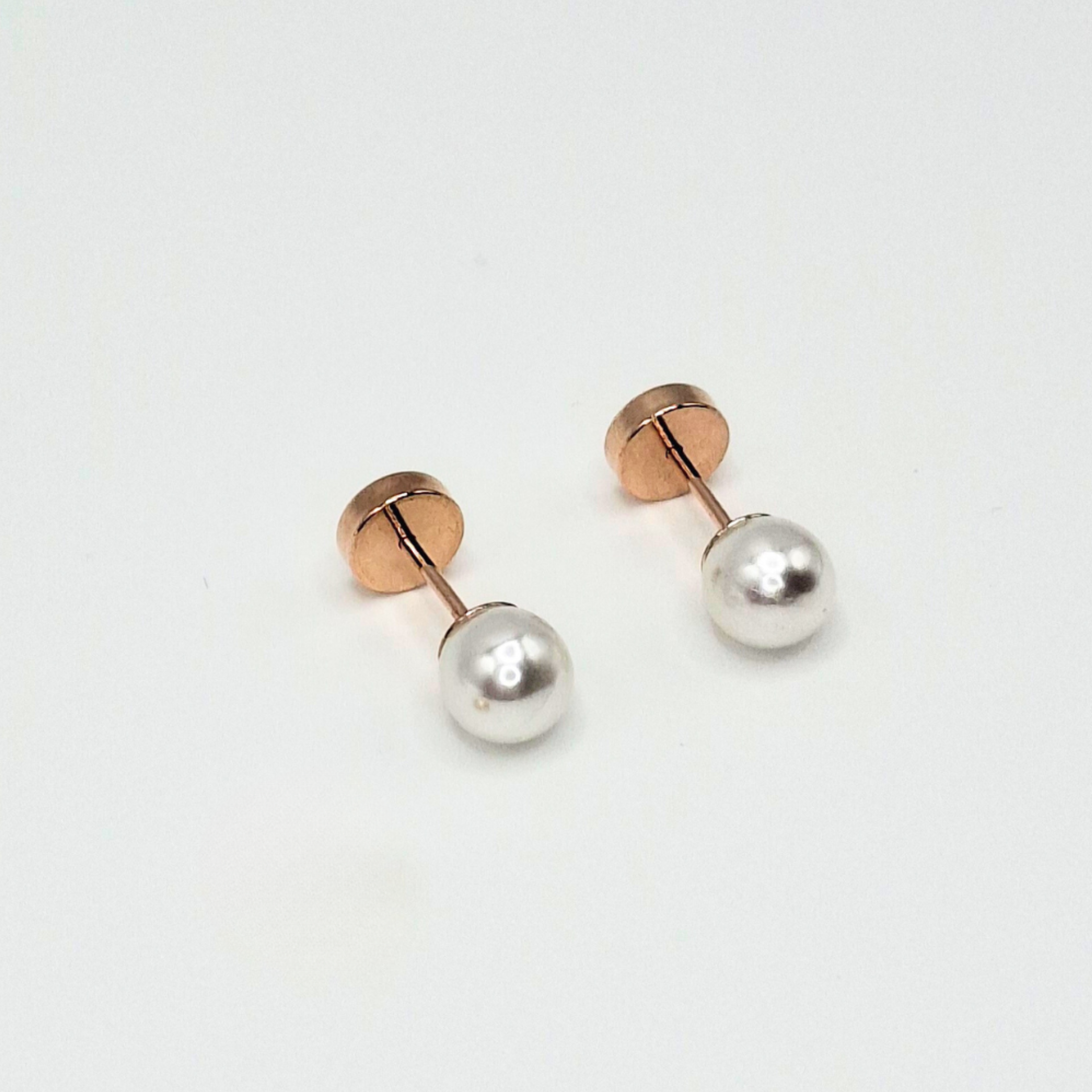 Aros abridores para bebé  y niña laminado en oro 20k modelo perla-2