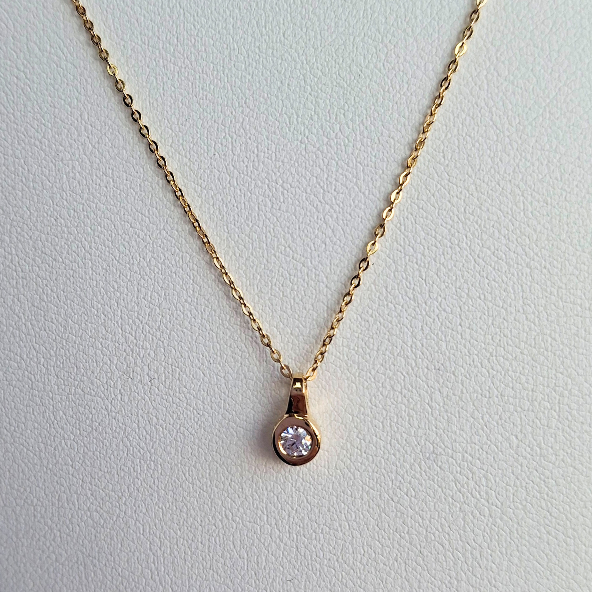 Collar punto de luz, oro amarillo italiano 18k.-4