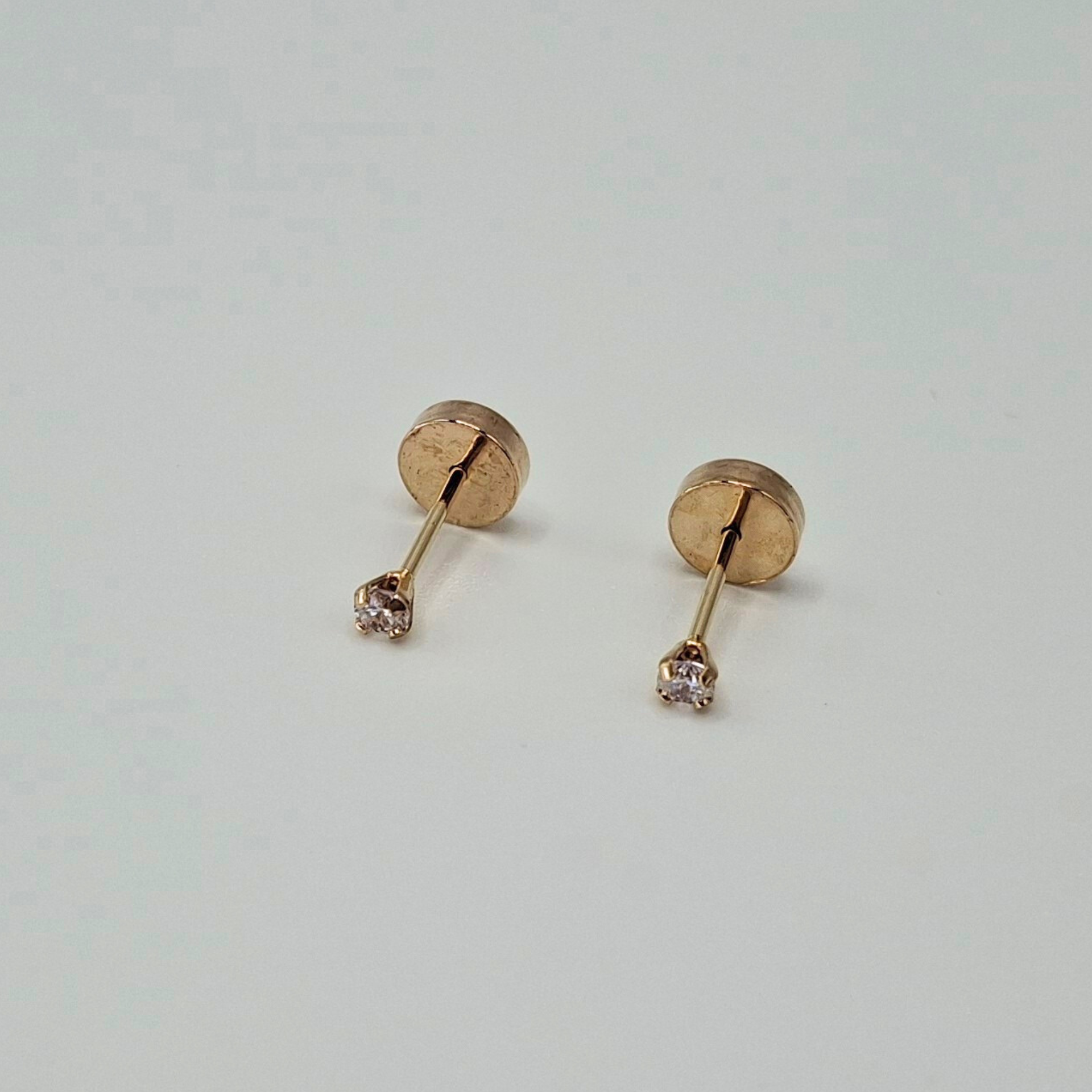 Aros abridores para bebé y niña, modelo grifa P rosa, oro 18k-2