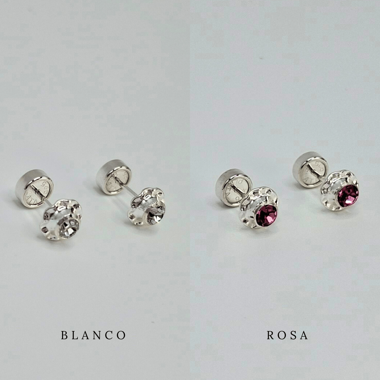 Aros abridores Flor de Circón y plata-6
