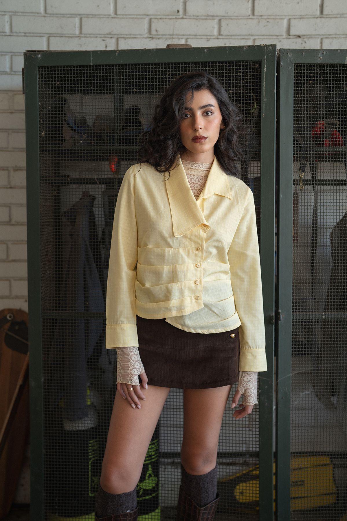 Blusa Asimetrica Dymusia Amarilla-3