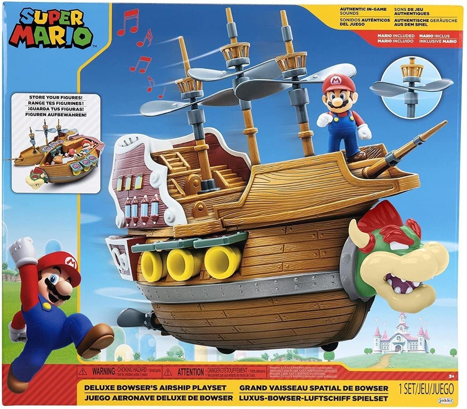 Super Mario- Deluxe Bowser's Airship Playset - Nintendo-7