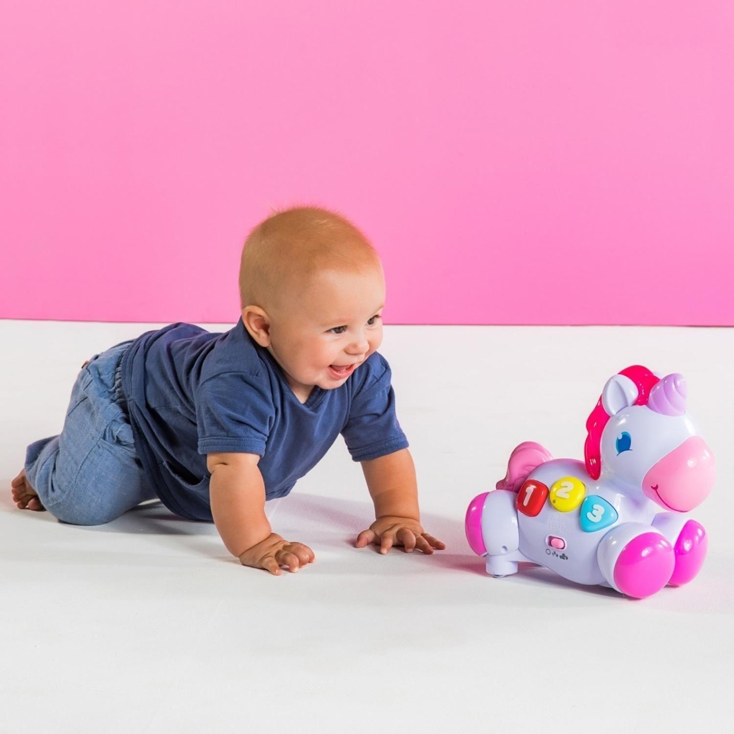 Juguete Interactivo Bright Starts - Unicorn Rock & Glow-4