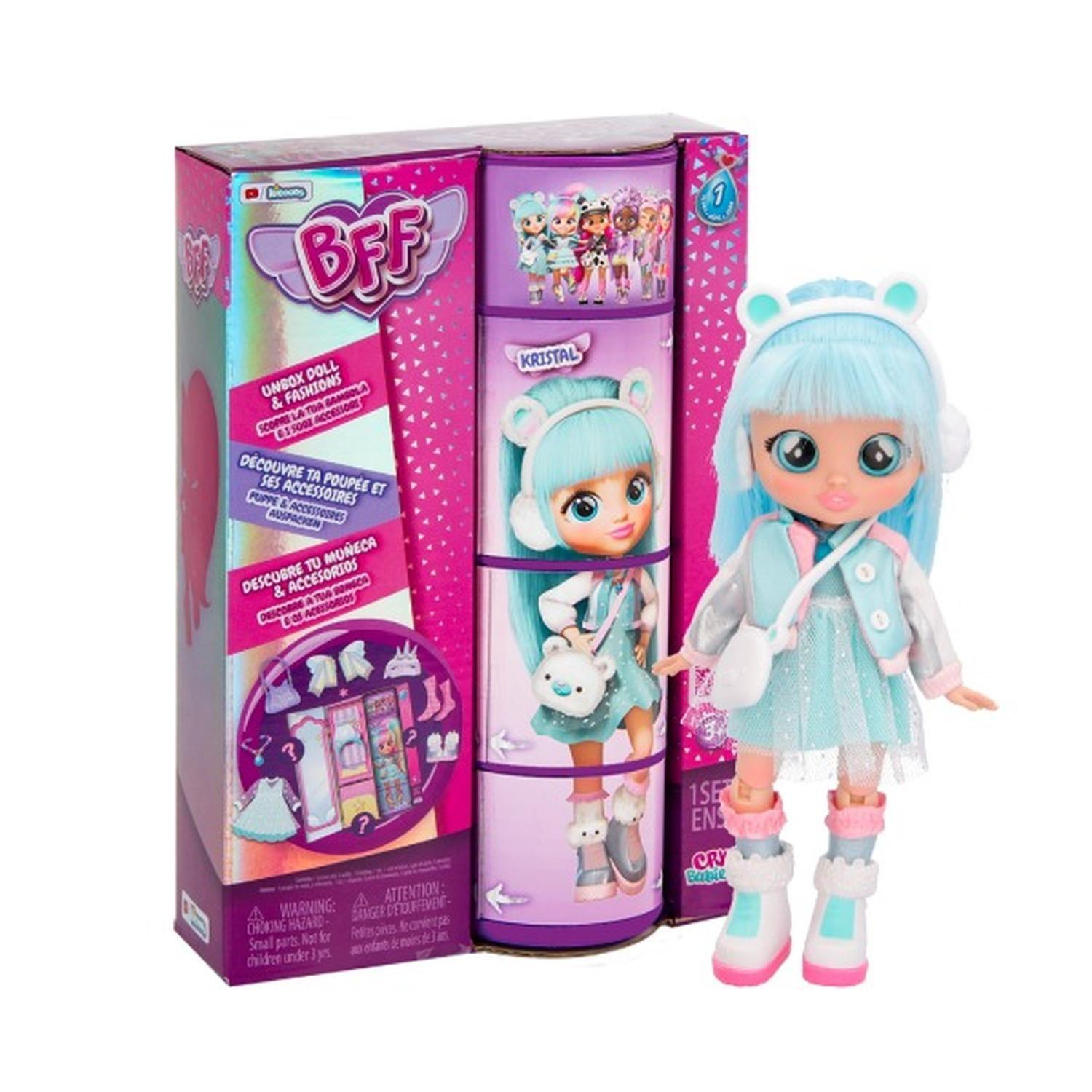 Muñeca Cry Babies Bebés Llorones Bff KRISTAL Original-0