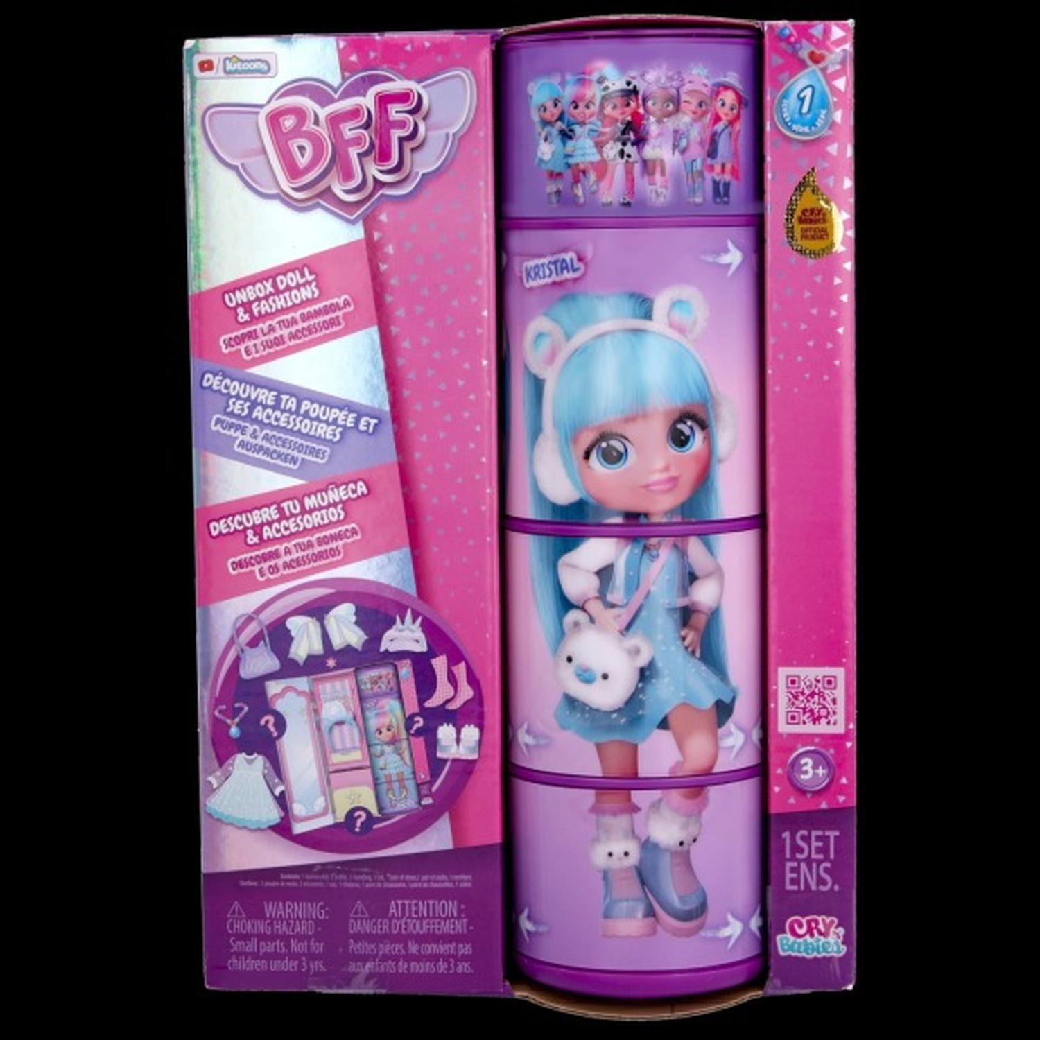 Muñeca Cry Babies Bebés Llorones Bff KRISTAL Original-5