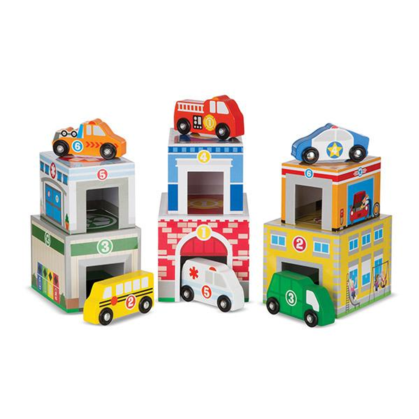 Juegos De Madera Para Apilar Melissa & Doug Juguetes Didácticos-0