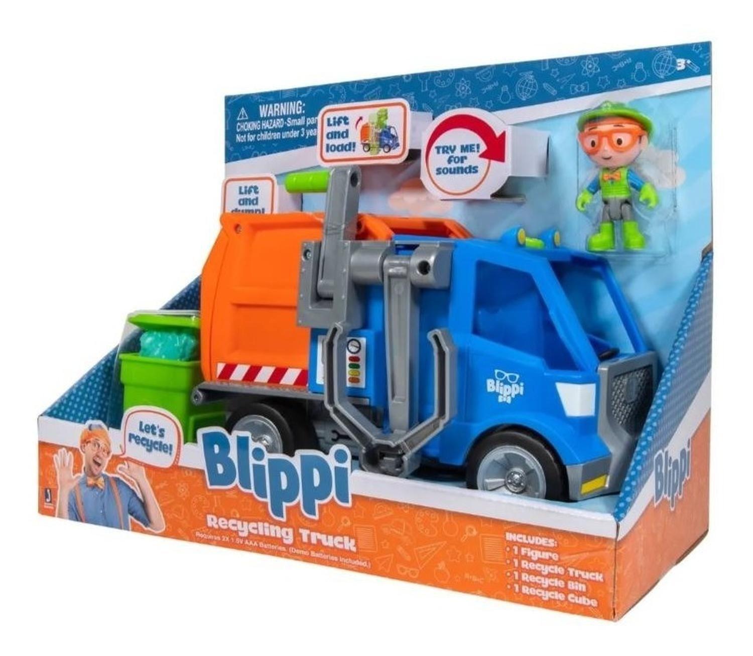 Blippi Camión De Reciclaje Incluye Una Figura Exclusiva-8