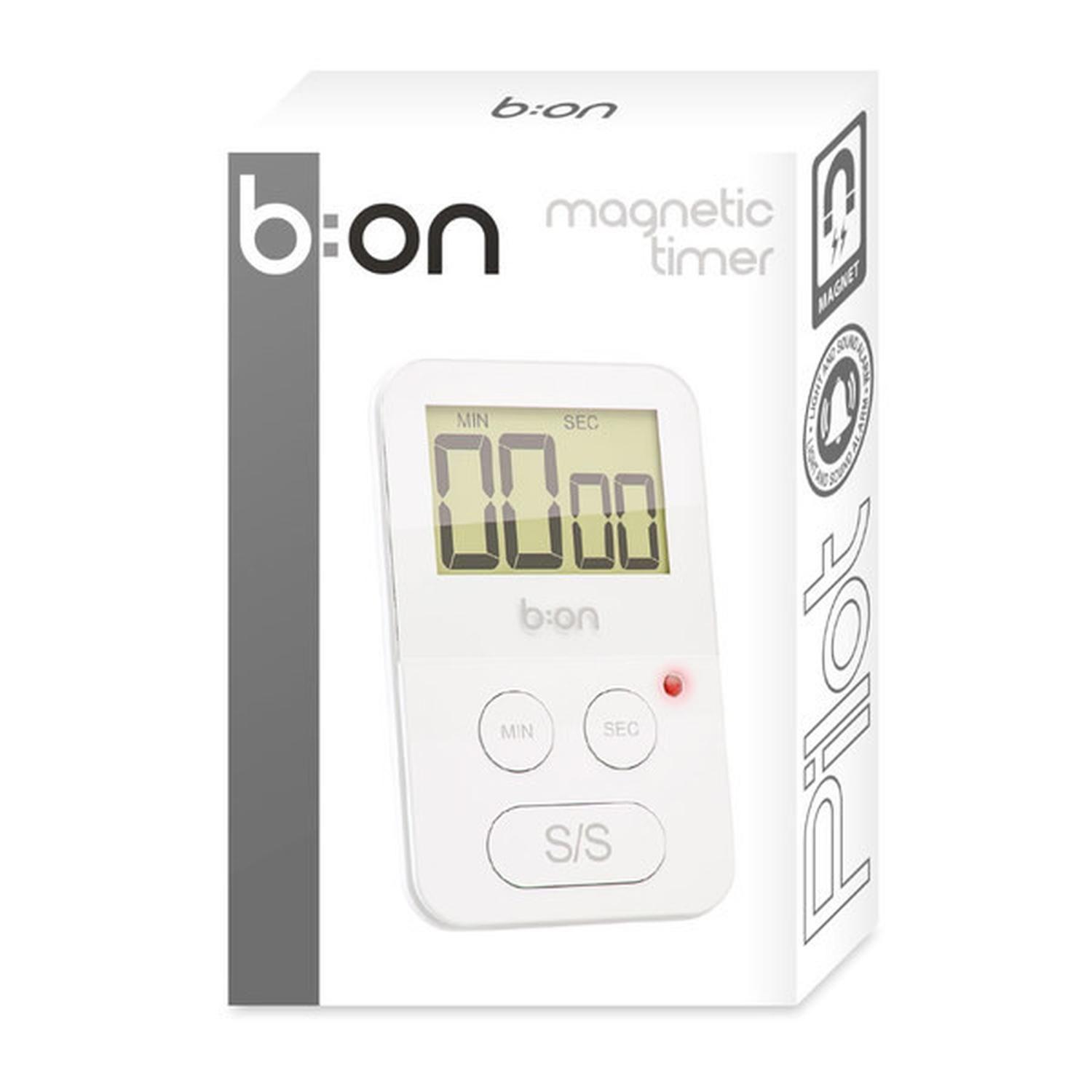 Temporizador Magnetic Digital Blanco Timer Pilot B:ON-2