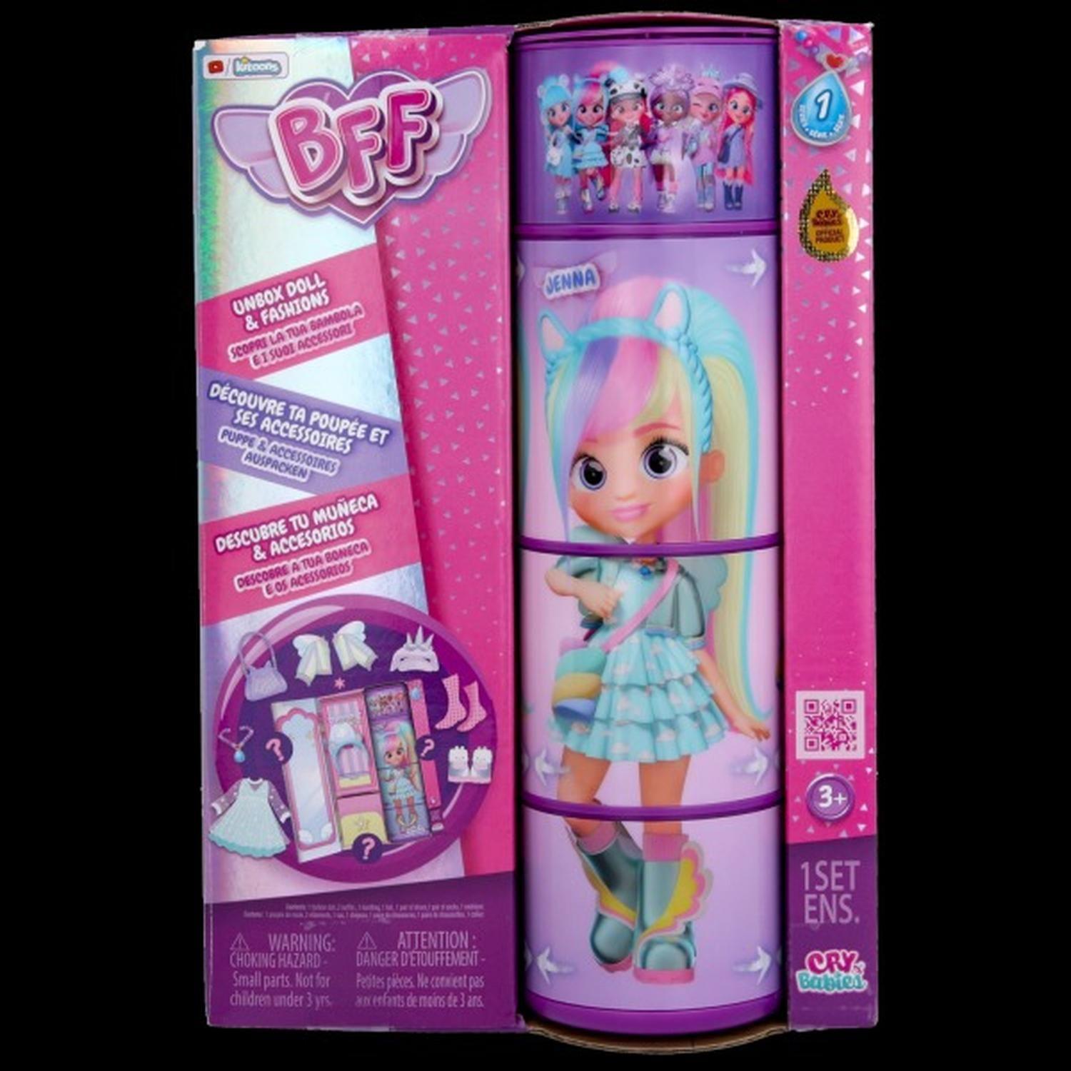Muñeca Cry Babies Bebés Llorones Bff Jenna Original-7