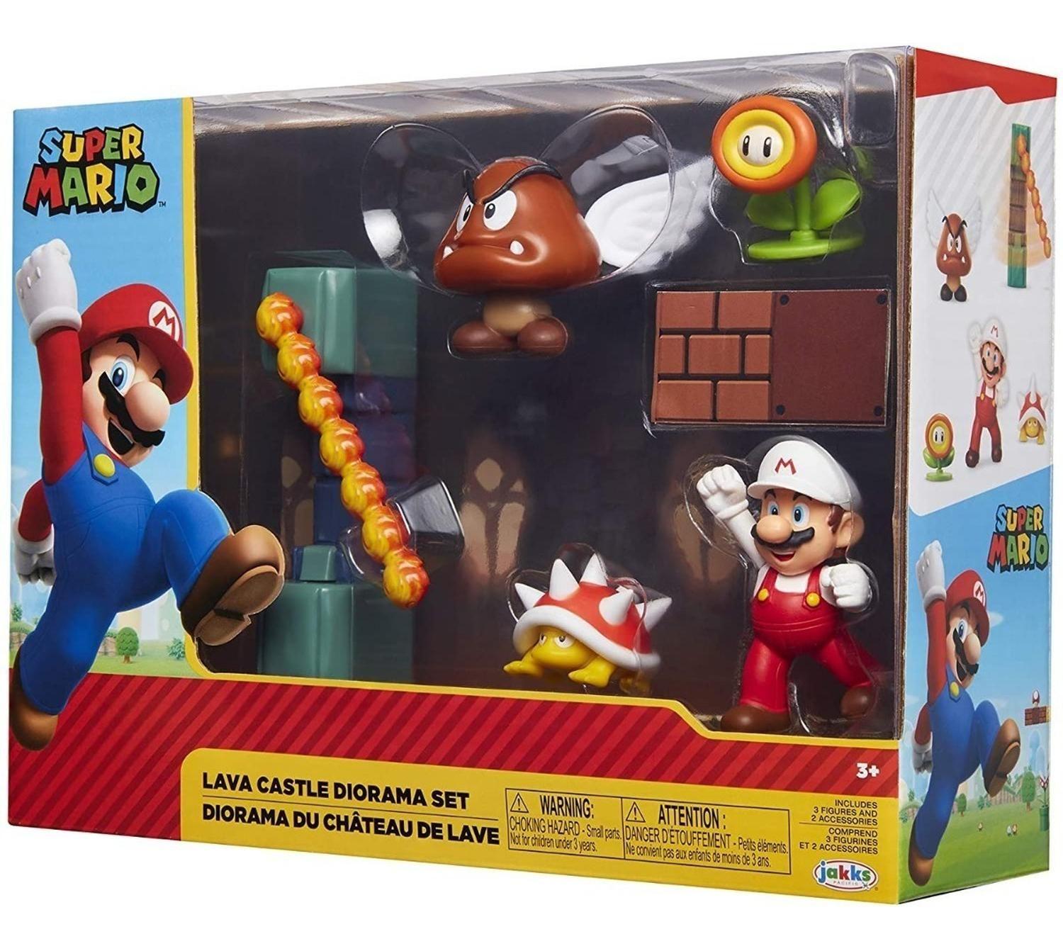 Nintendo Lava Castle Diorama Set Con Accesorios Super Mario-8