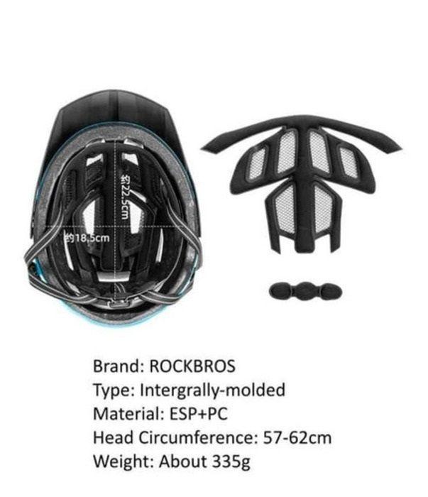 Casco bicicleta MTB 57-62 cms TS-39-BW Rockbros-2