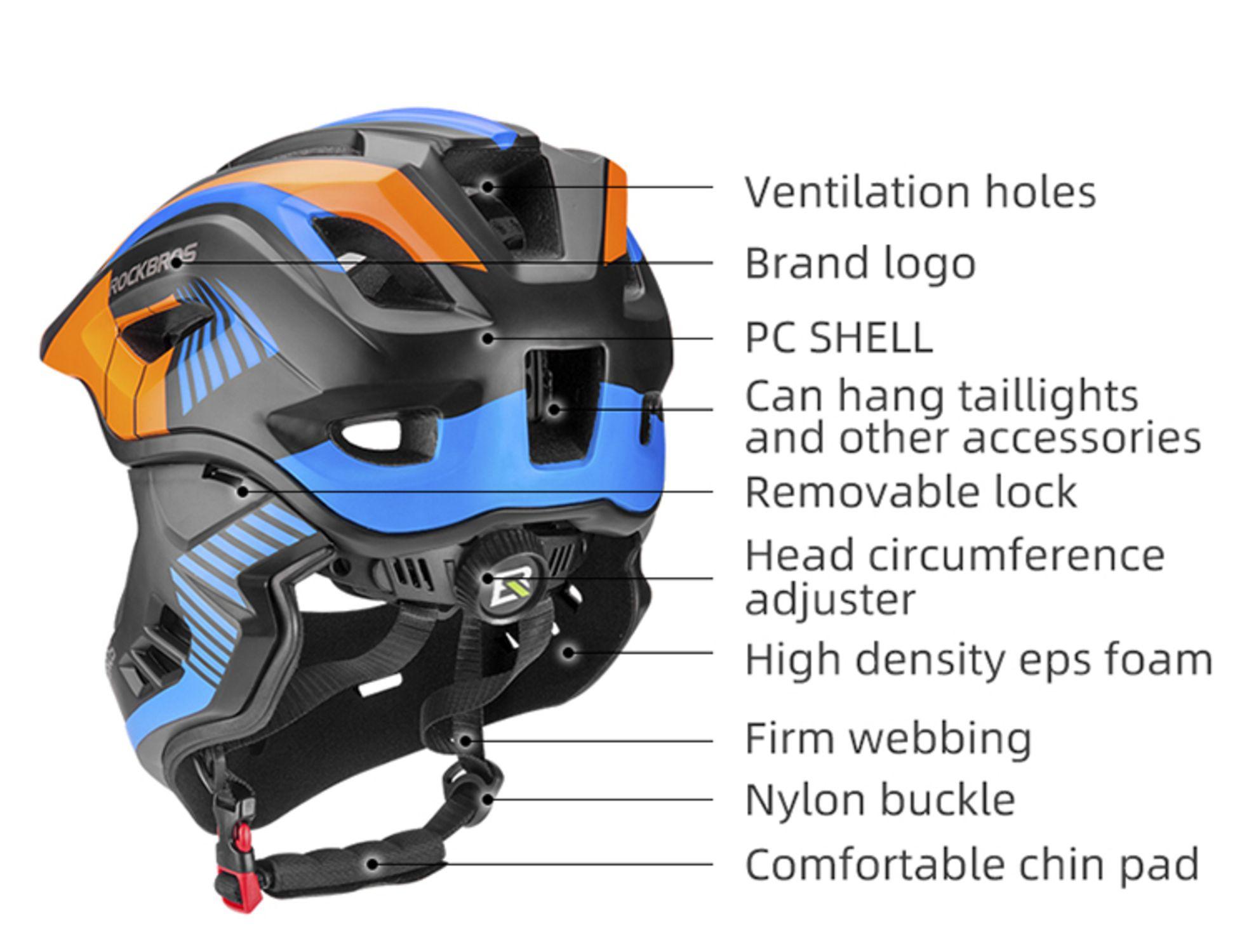 Casco Integral M 54-58cm TT-32SOBL Rockbros-5