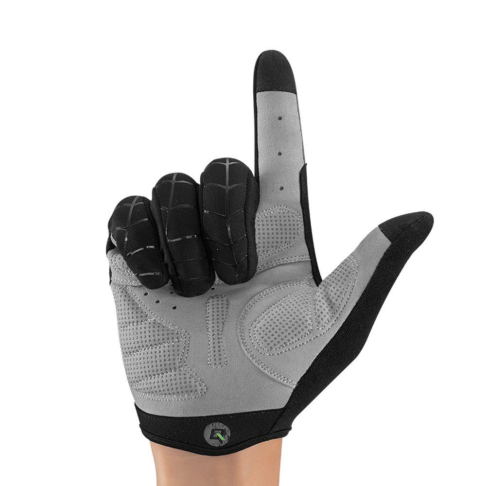 Guante Rockbros S-109-1bgr Dedos Largos Gris/negro-1