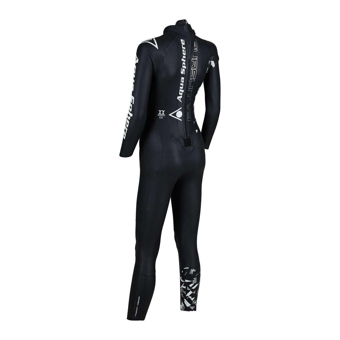 Traje De Agua Natacion Pursuit V3 Mujer Negro/bco talla L-3