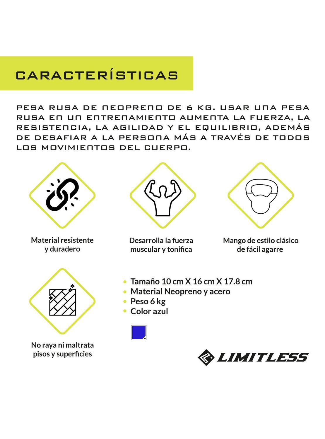 Pesa Rusa Recubierta Neopreno 6 Kg Limitless-5