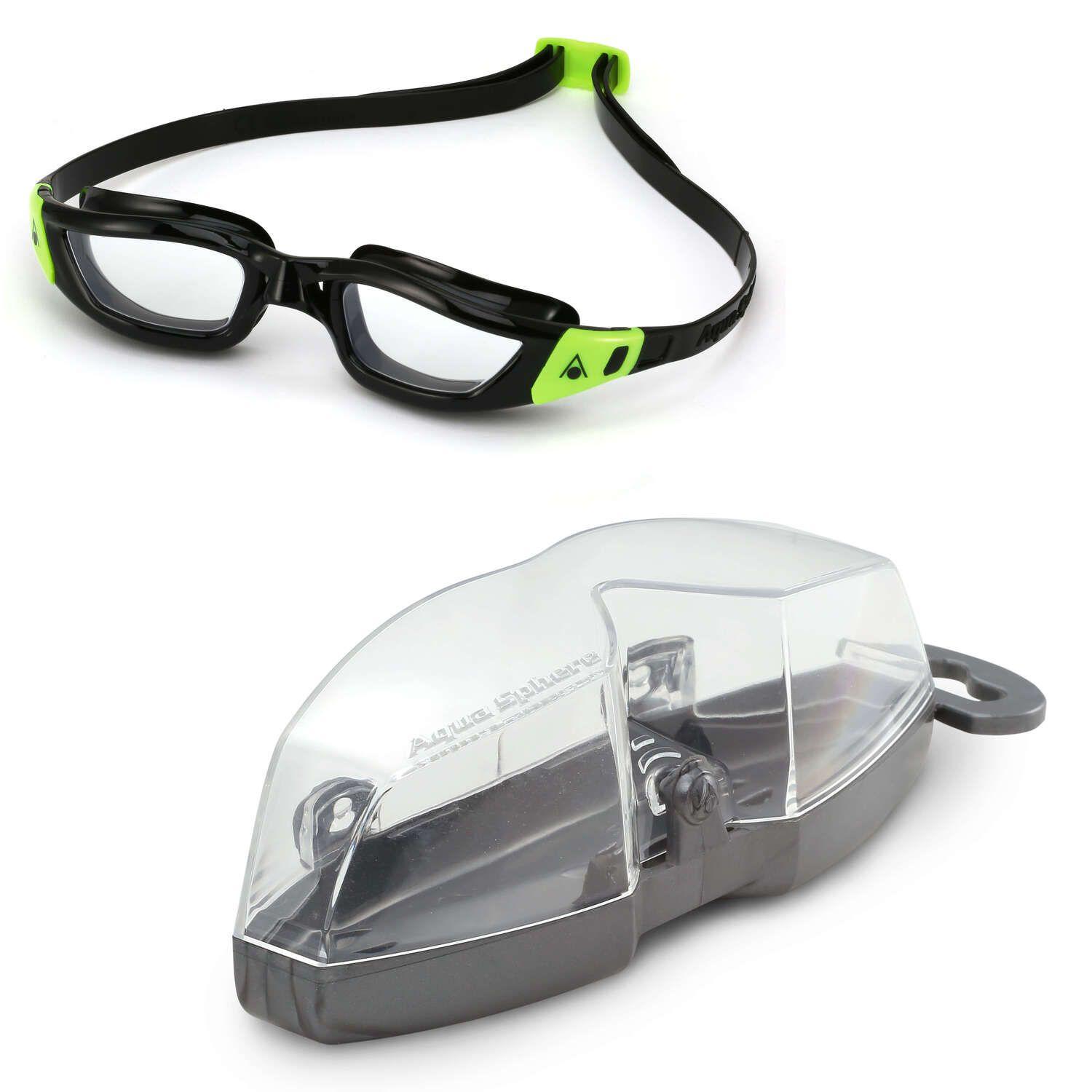 Lente Natacion Kameleon Black/lime Lente Transparente 183020-4