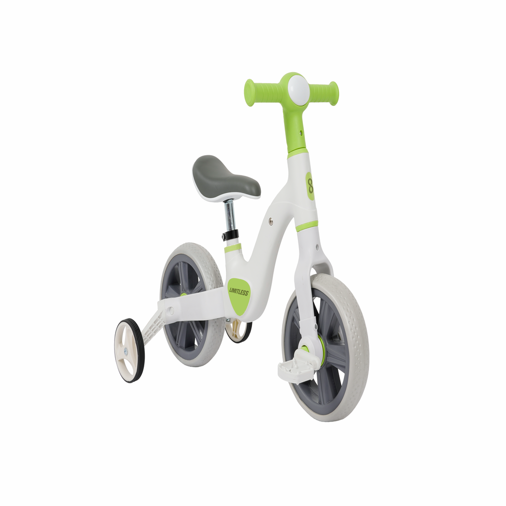 Triciclo y Balance Nino 1.0 Blanco/Verde A12 Limitless-2
