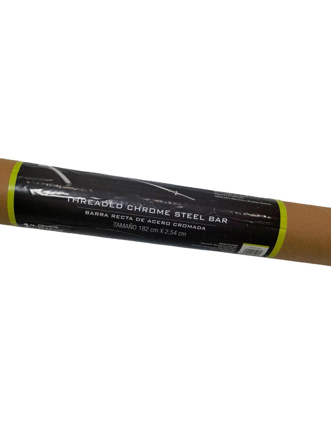 Barra Preolímpica Recta Cromada 180 cm Limitless-3