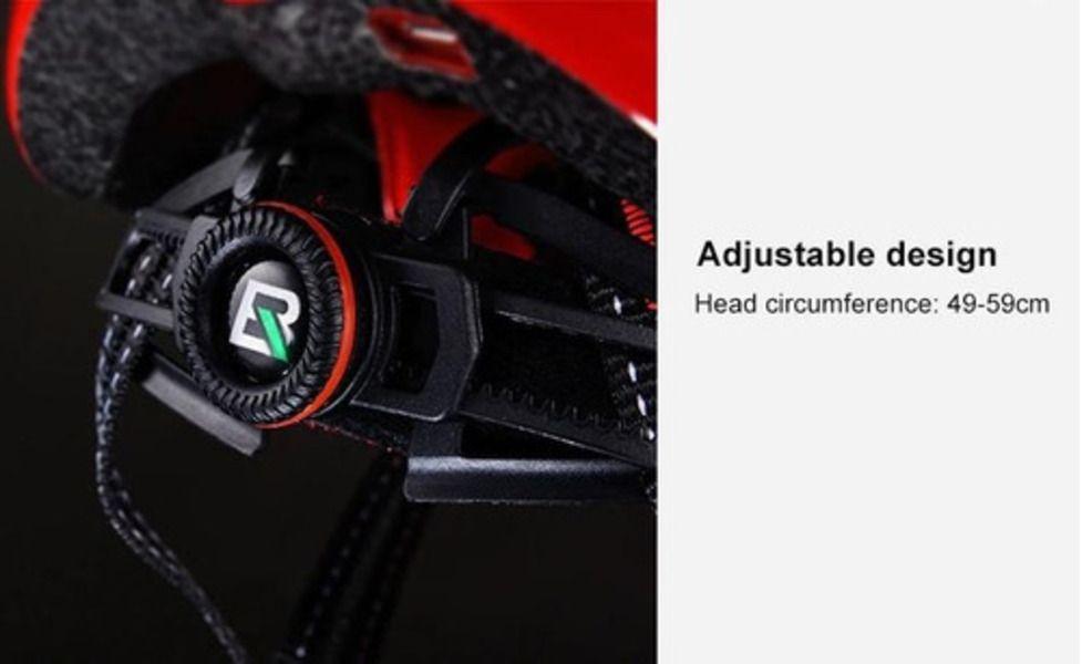 Casco C/luz Carga Usb Rockbros Zn1001-w-3