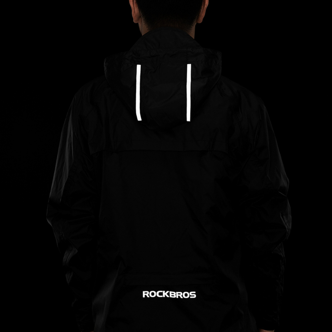 Cortaviento Deportivo Negro Rockbros-3