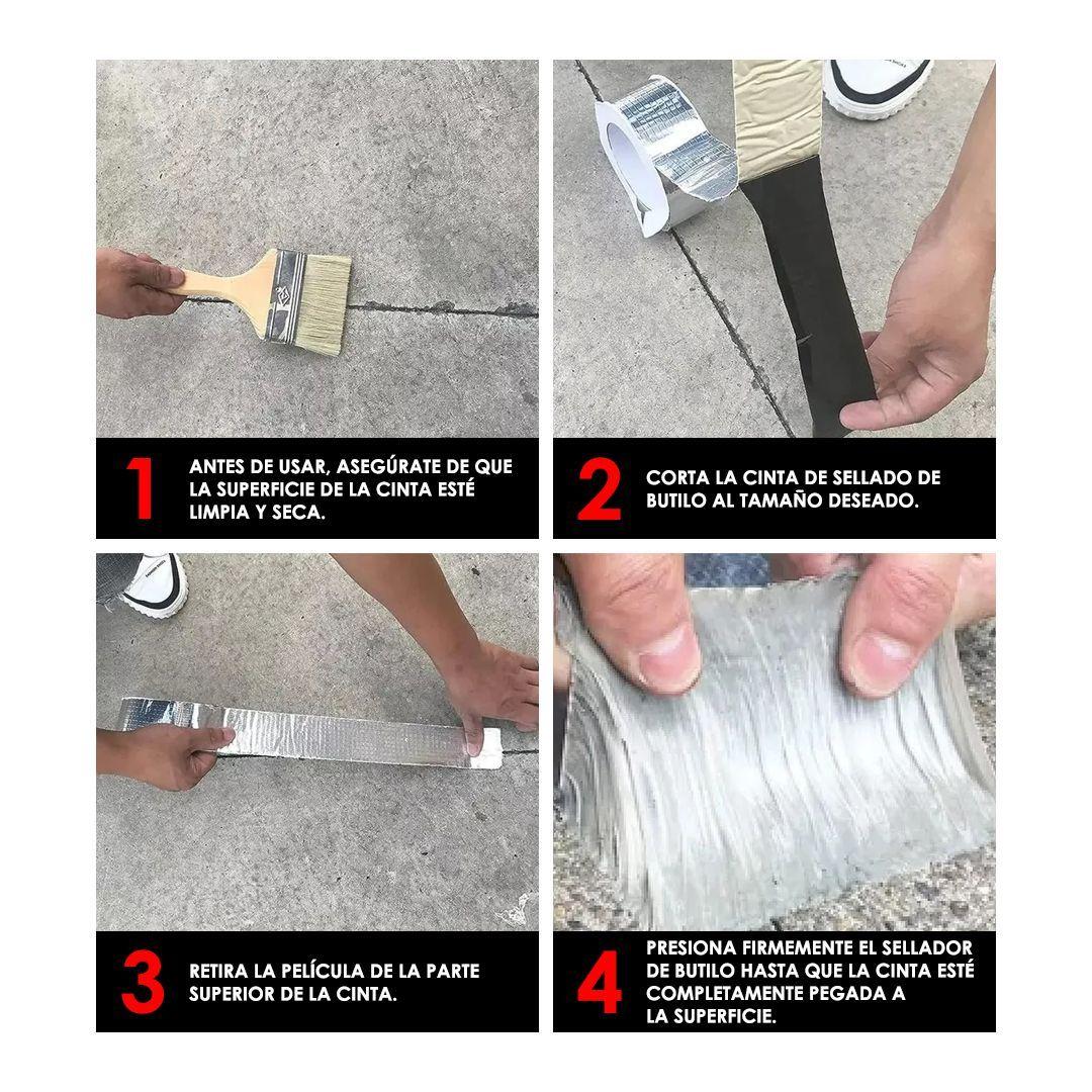 Cinta Tapagotera Impermeable de Butilo 100mm. x 5mts. / TGO-3