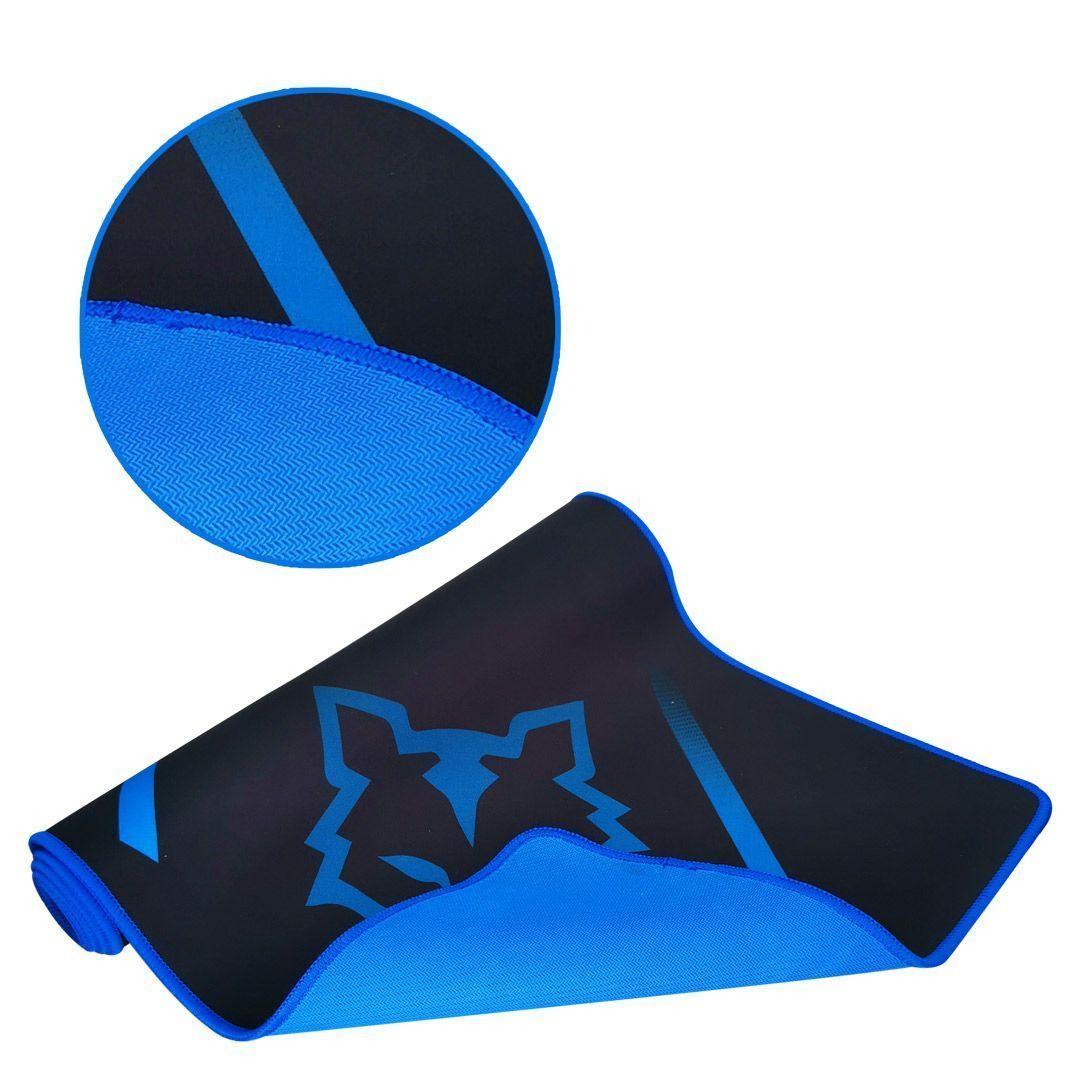 Mousepad Gamer Antideslizante XL TOGO 78 Negro Azul 44cm x 35cm x 0.2cm-3