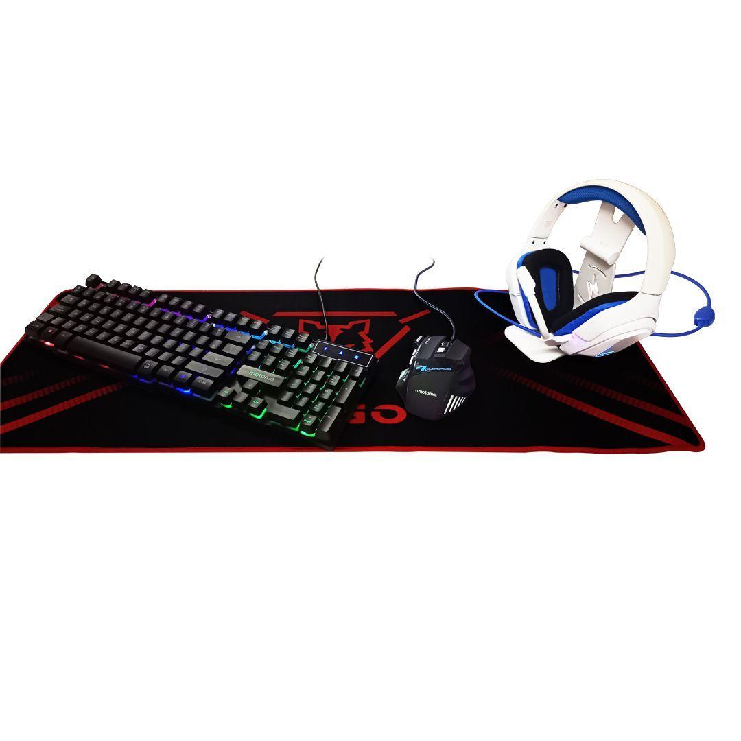 Kit Gamer RGB Togo Motomo  Audífonos + Mouse Pad + Teclado + Mouse-2