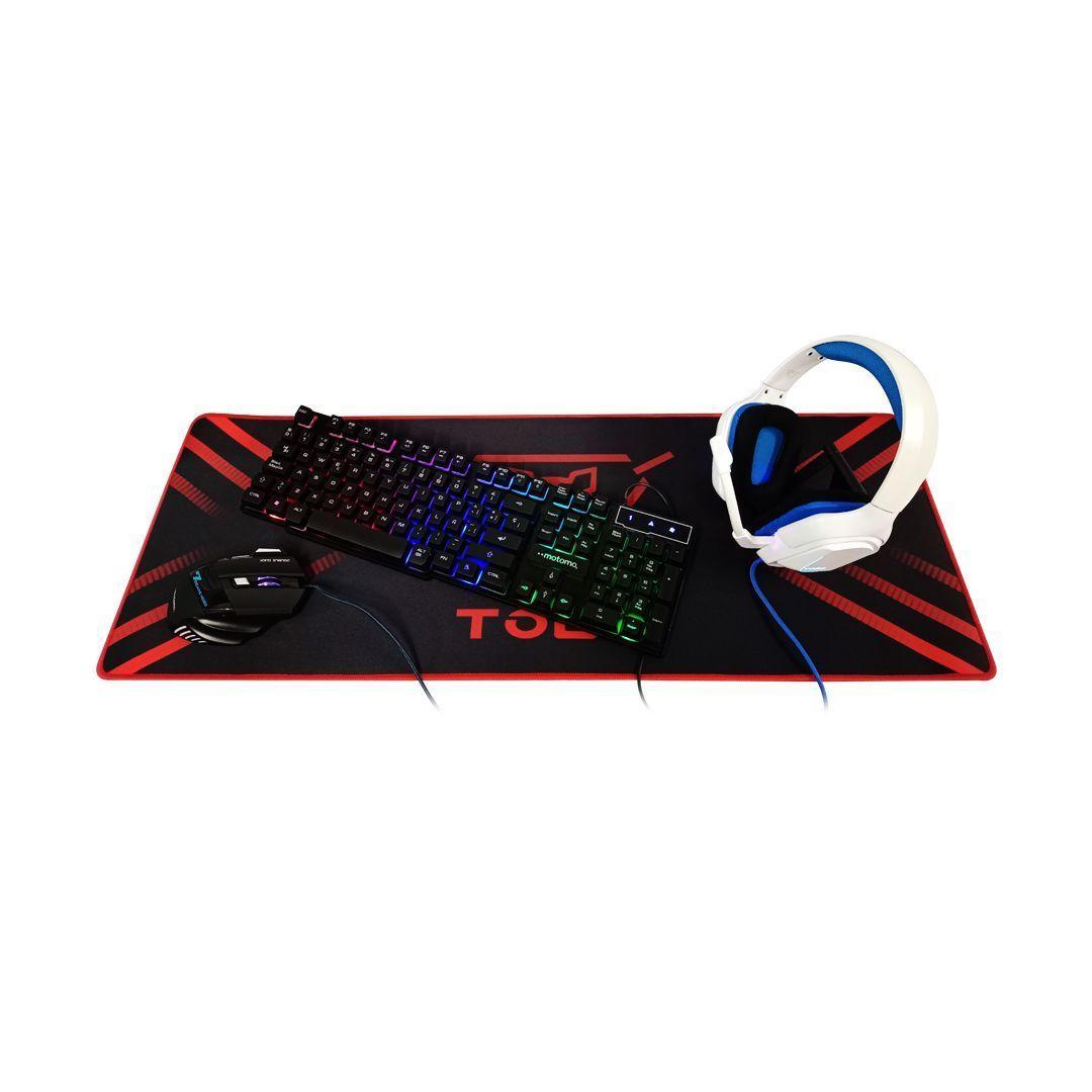 Kit Gamer RGB Togo Motomo  Audífonos + Mouse Pad + Teclado + Mouse-2