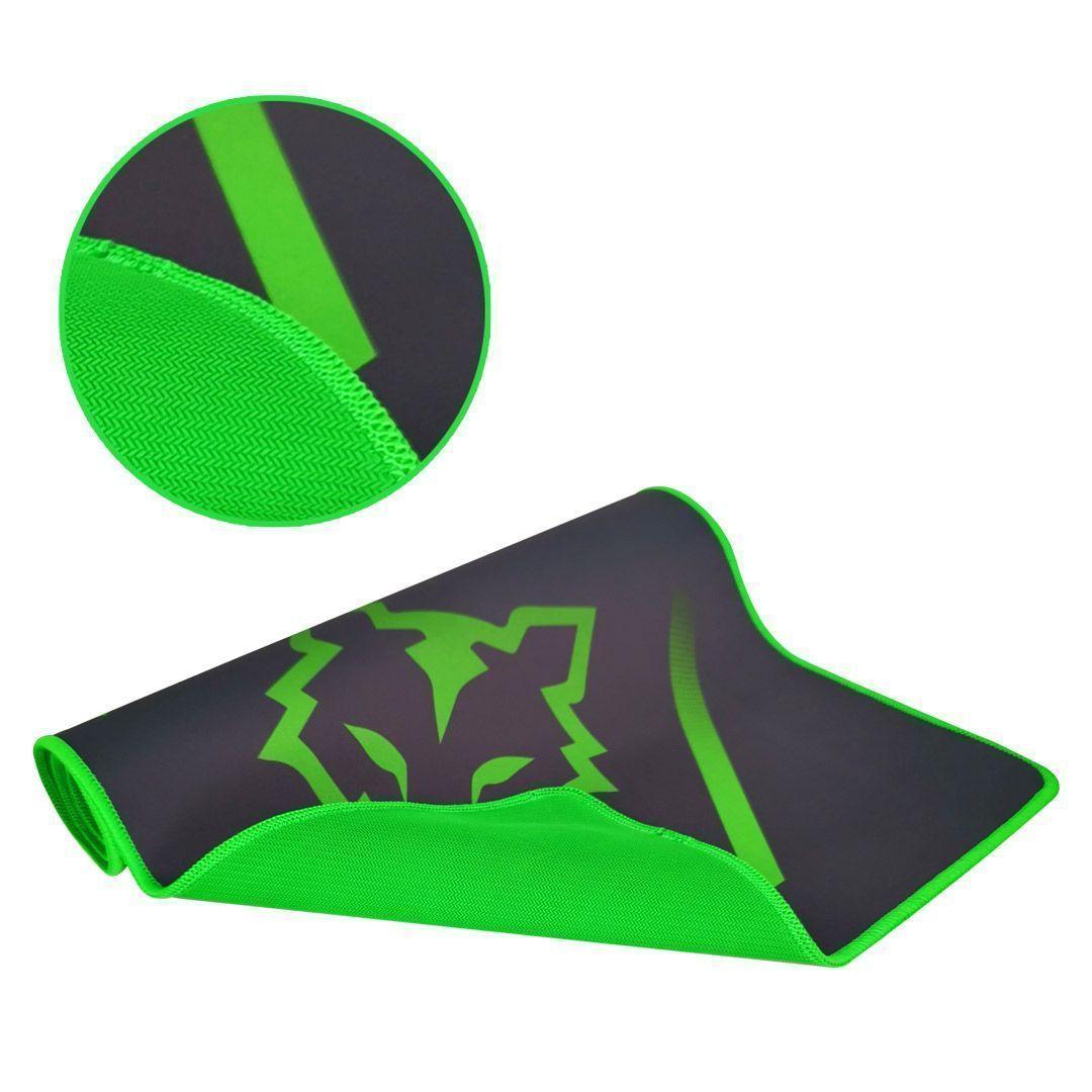 Mousepad Gamer Antideslizante XL TOGO 78 Negro Verde 44cm x 35cm x 0.2cm-3